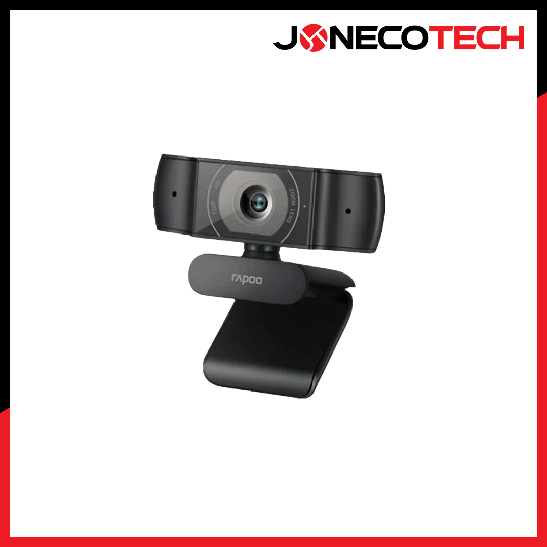 HD Black Webcam (720P) - Tech RAPOO Joneco Usb C200 –